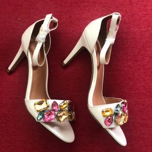 Brand new white heels